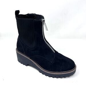 Steve Madden Boot Womens Size 7 Black Combat Army Chelsea Platform SM New York